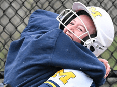 Erker hits three home runs in Massapequa softball win