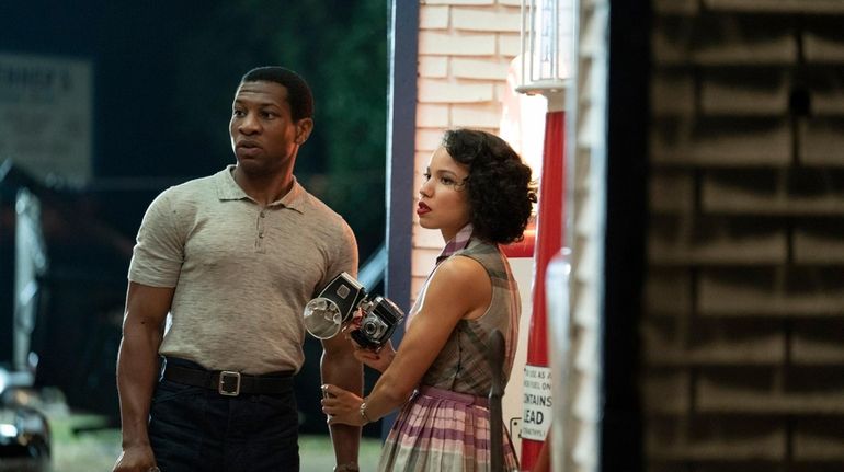 Jonathan Majors and Jurnee Smollett-Bell in HBO's Season 1 of...