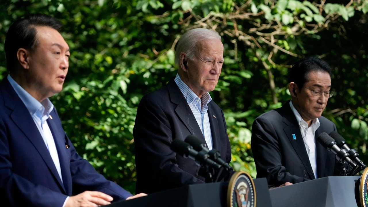 US, Japan and South Korea agree to expand security ties at summit amid ...