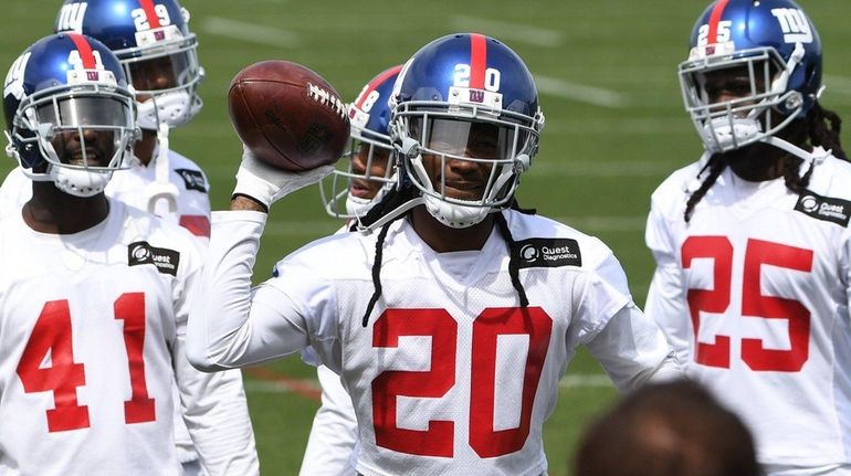 Giants defensive back Janoris Jenkins during the first day of...