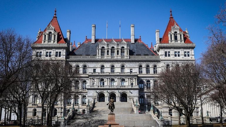 The New York State Capitol Building in Albany.