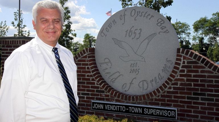 Town of Oyster Bay Supervisor John Venditto is seen on,...