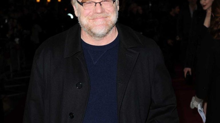 Actor Philip Seymour Hoffman attends "The Ides of March" premiere...