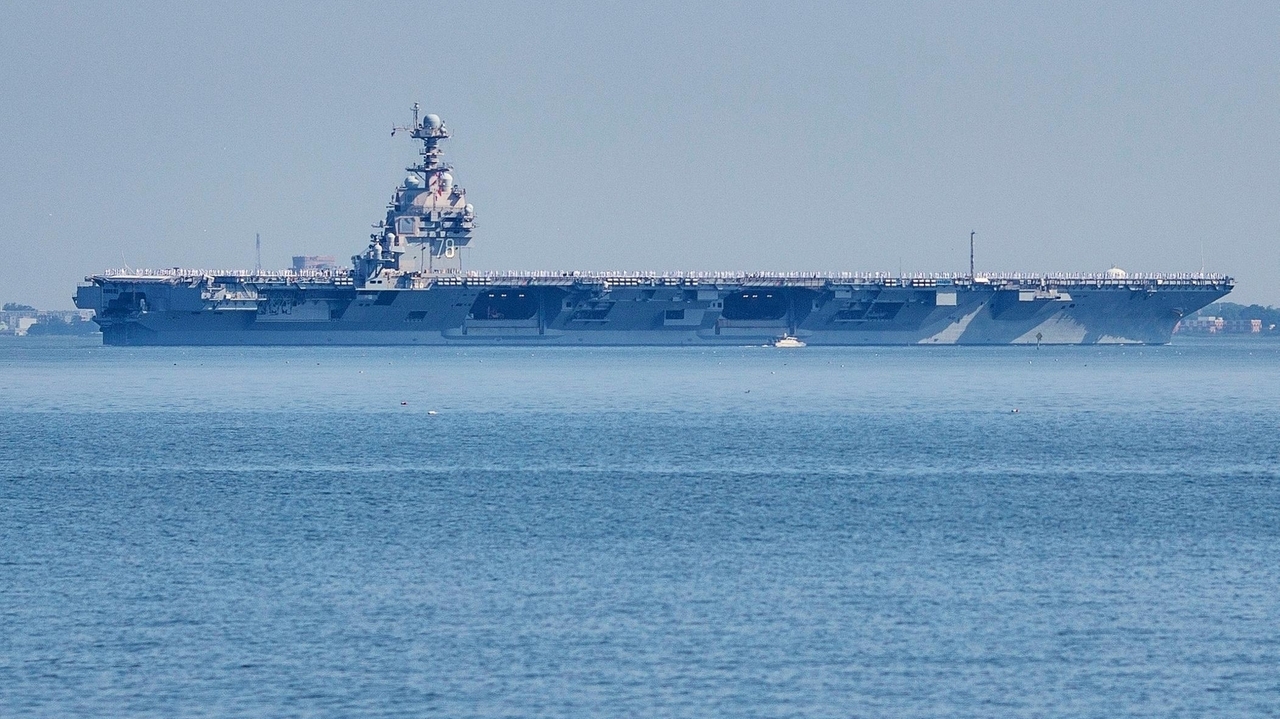 USS Ford aircraft carrier will be heading home after record-breaking ...