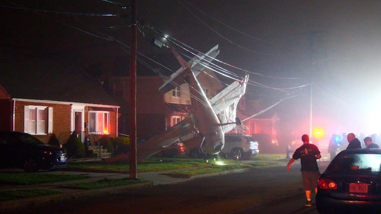 A plane crashes in a Valley Stream yard, and nobody gets hurt Newsday