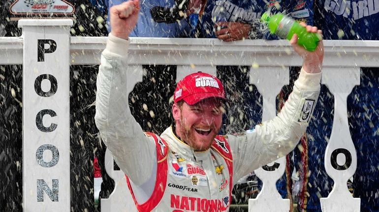 Dale Earnhardt Jr., driver of the #88 National Guard Chevrolet,...