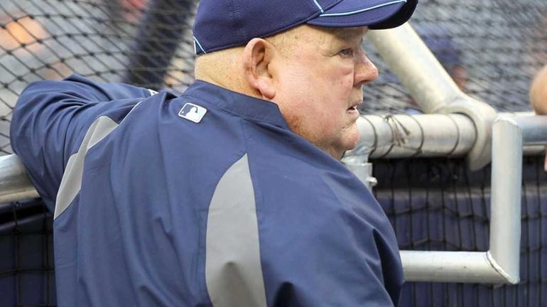 Don Zimmer of the Tampa Bay Rays during batting practice...