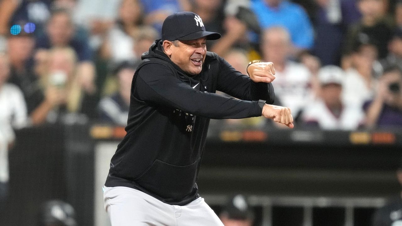 Aaron Boone explodes ALDS boom-box theory - Newsday