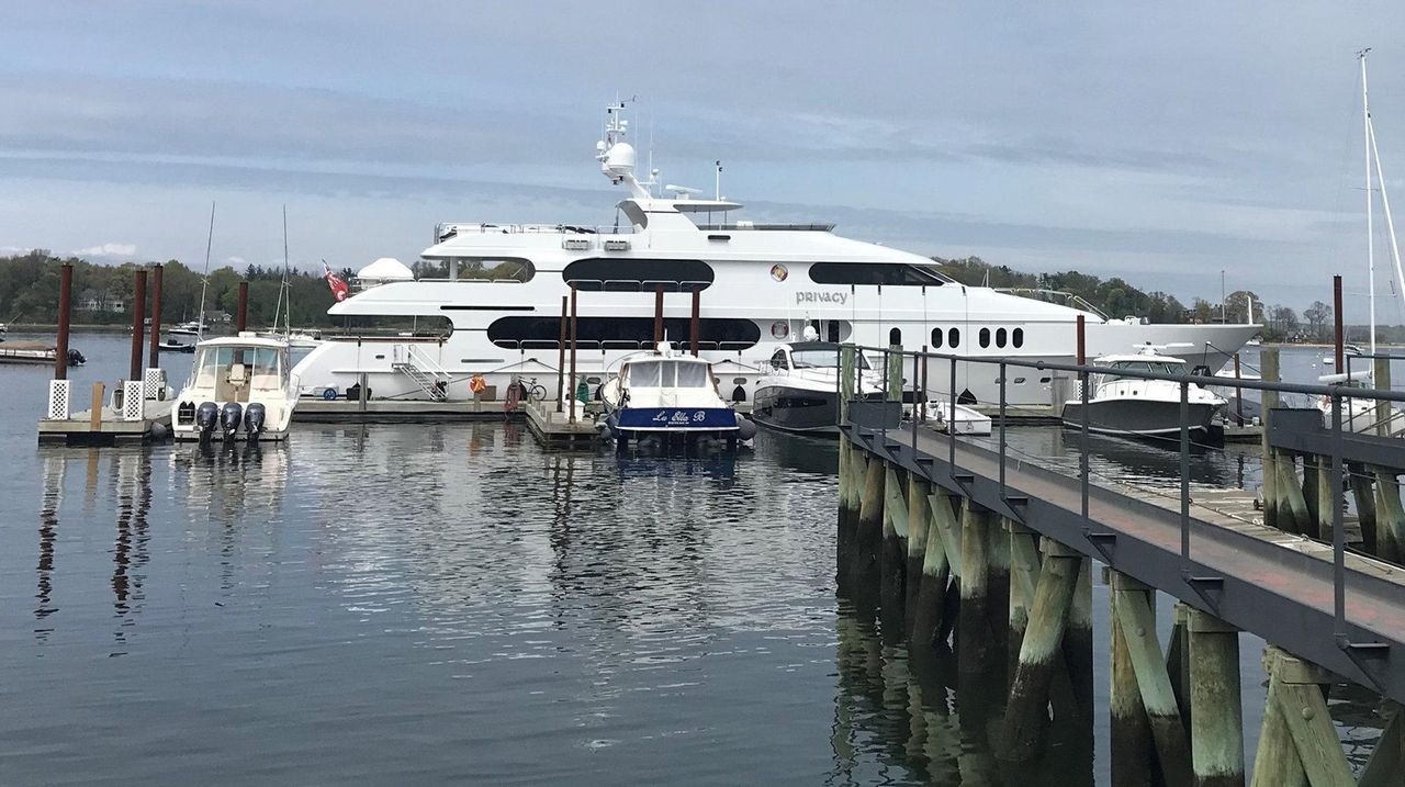 Tiger Woods' yacht docked at Oyster Bay Marine Center Newsday