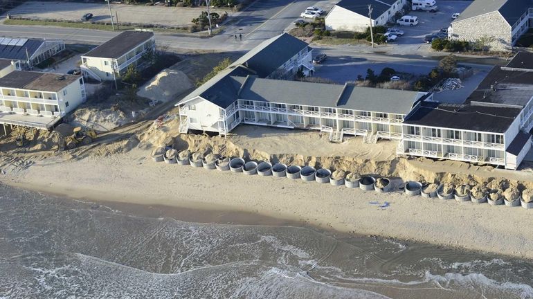 These motels in downtown Montauk face serious erosion issues this...