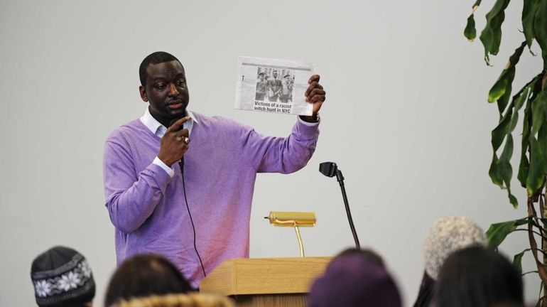 Yusef Salaam, one of the five men arrested and later...