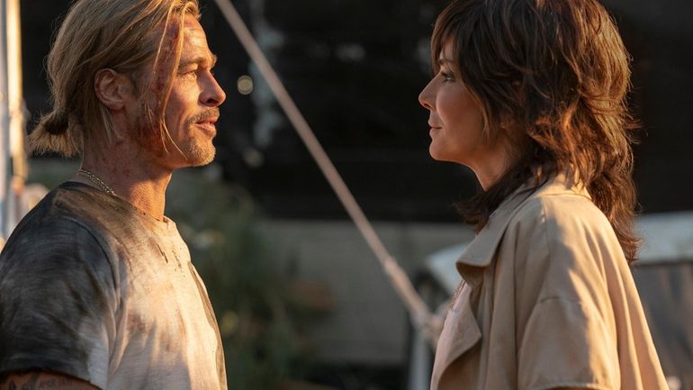 Brad Pitt and Sandra Bullock star in "Bullet Train."