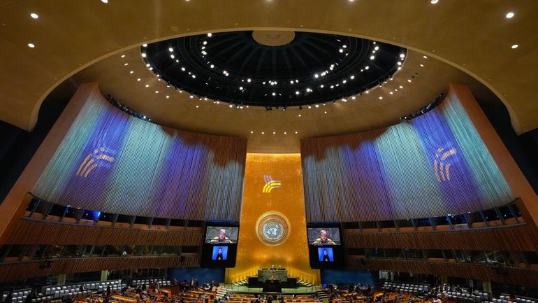 Mexico's Foreign Secretary Alicia Bárcena speaks to the United Nations...