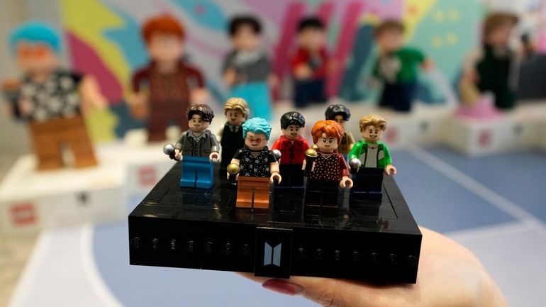 A LEGO set made of its blocks featuring K-pop band...