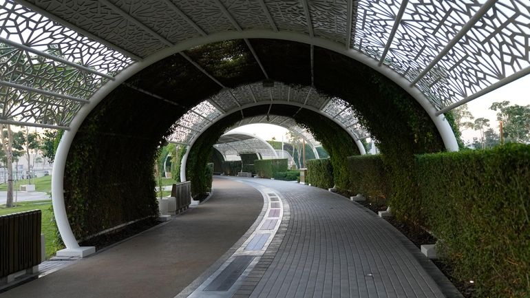 Al Gharafa Park is viewed in Doha, Qatar, Thursday, Nov....