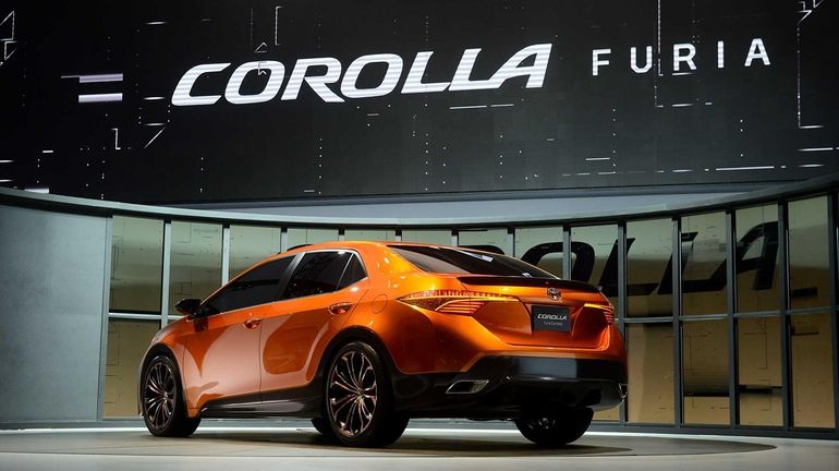 Toyota's Corolla Furia concept vehicle is displayed after being unveiled...