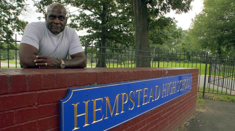 Hempstead High School principal Reginald Stroughn, who retired in 2009...