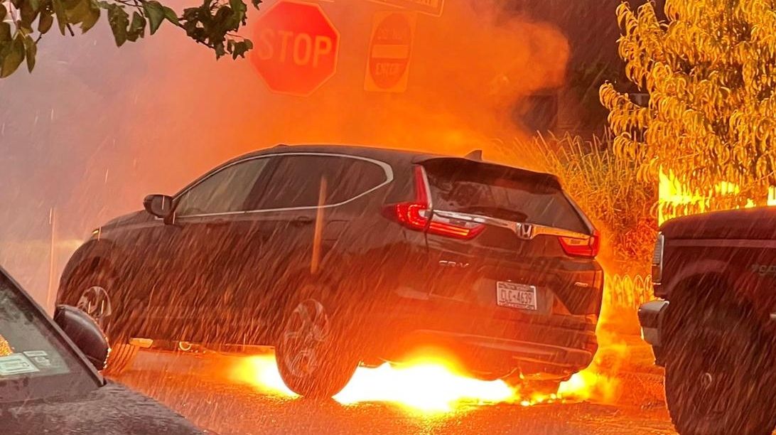 Car destroyed, house damaged in Long Beach car fire, officials say