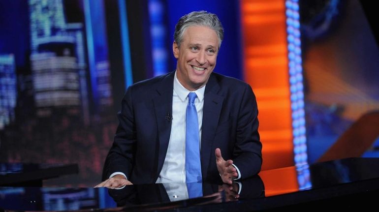 Jon Stewart hosts "The Daily Show with Jon Stewart" #JonVoyage...