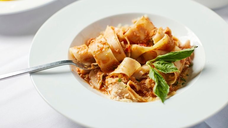 Pappardelle Ragu at Stellina in Oyster Bay.