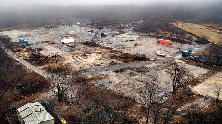 The former Lawrence Aviation site in Port Jefferson Station, seen...