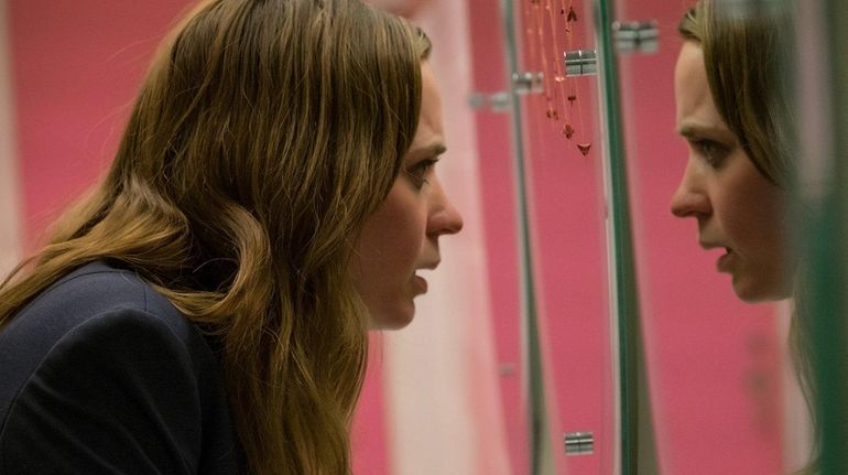 Emily Blunt reflects on a mysterious situation in "The Girl...