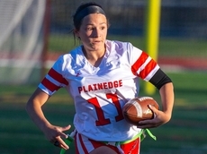 McKenna Hovorka's two TDss lead Plainedge flag football
