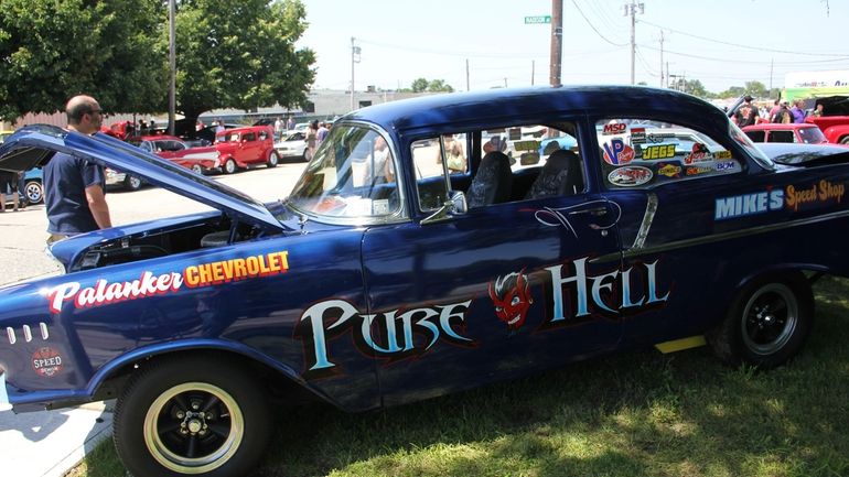 A 1957 Chevy Bel Air 150 owned by Mike Amore...