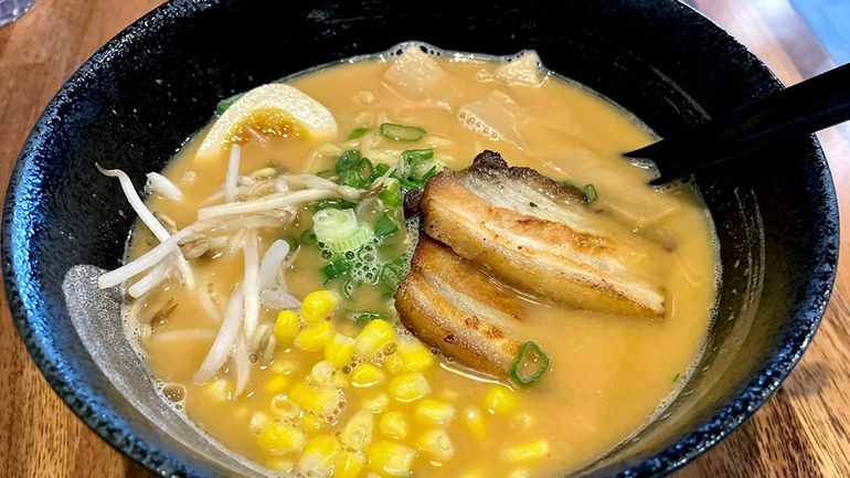 A bowl of miso ramen at 316 Ramen in Bellmore.