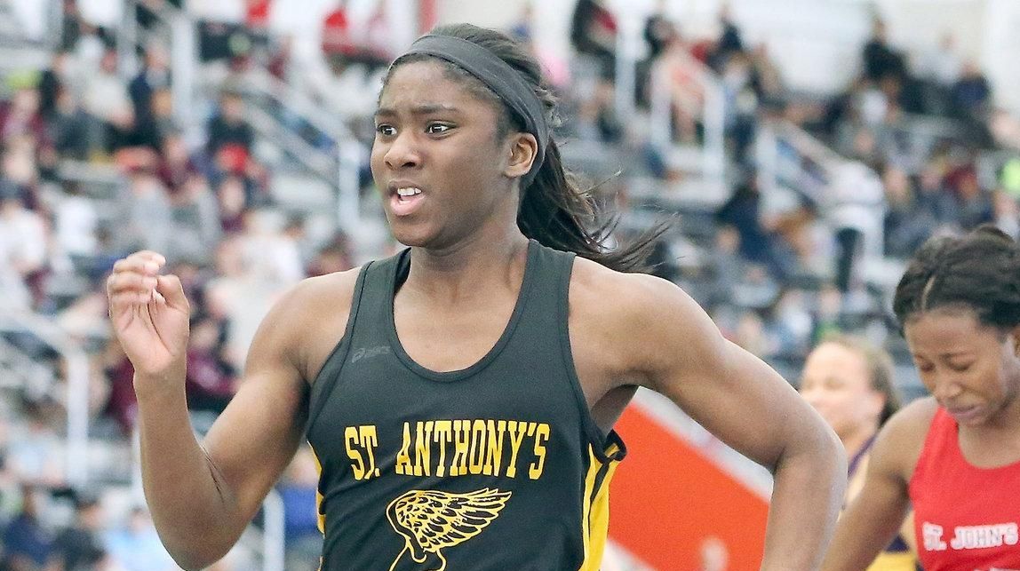 St. Anthony’s Halle Hazzard a double winner at CHSAA track