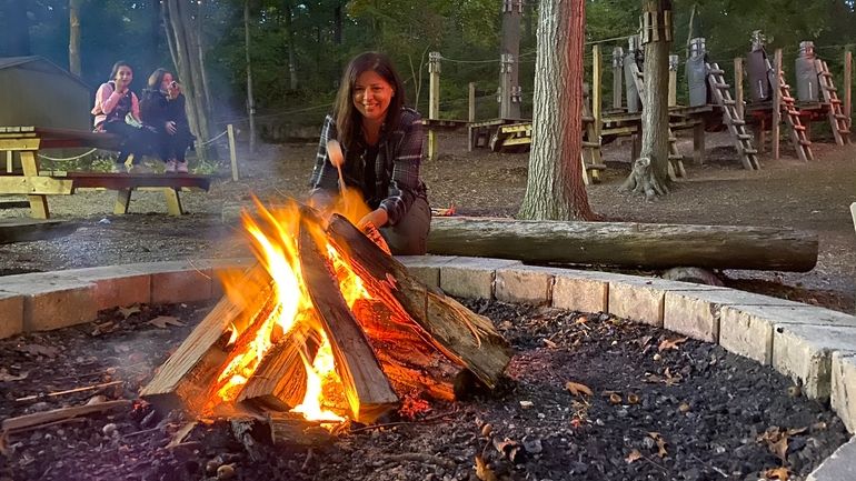 On April 15 and 22, enjoy a campfire before or...