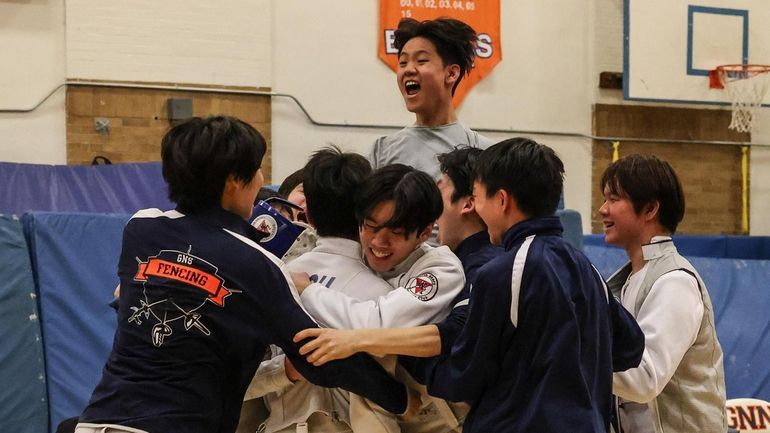 Great Neck South wins the boys team fencing championship at...