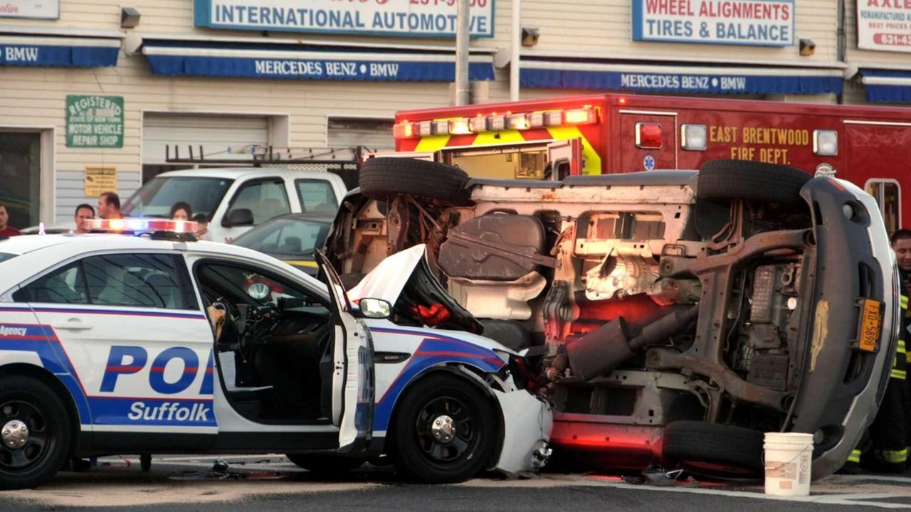 Suffolk officer involved in fourcar accident in Brentwood Newsday