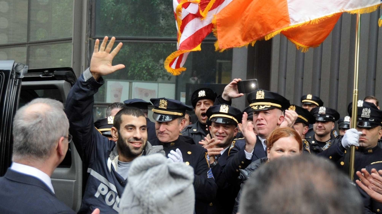 NYPD Officer Andrew Dossi, shot twice while chasing robbers in the ...