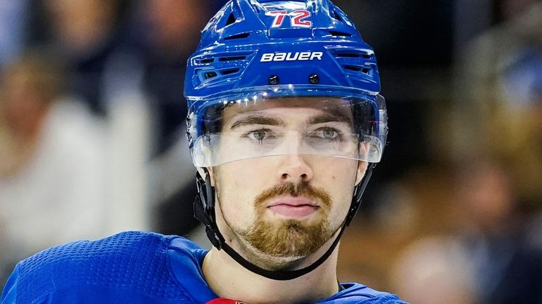 New York Rangers centerman Filip Chytil against the San Jose Sharks,...