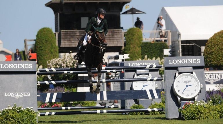 Richie Moloney, who won the Hampton Classic Grand Prix Horse...