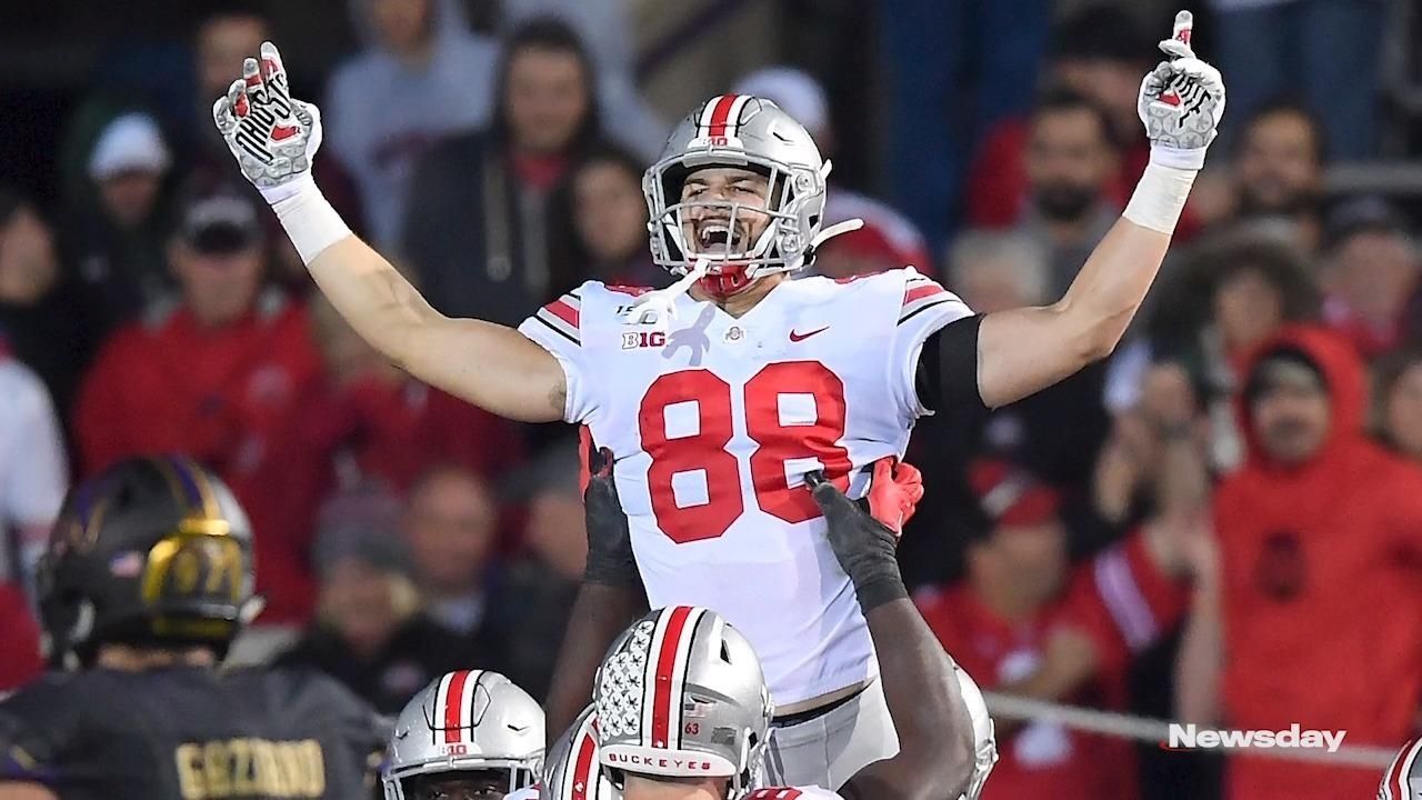 WATCH: Jeremy Ruckert, family celebrate Ohio State tight end being