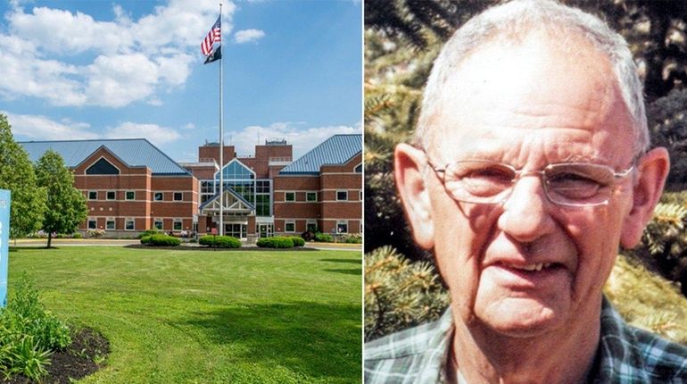 Northport VA Medical Center, left. Suffolk police say Peter Kaisen,...