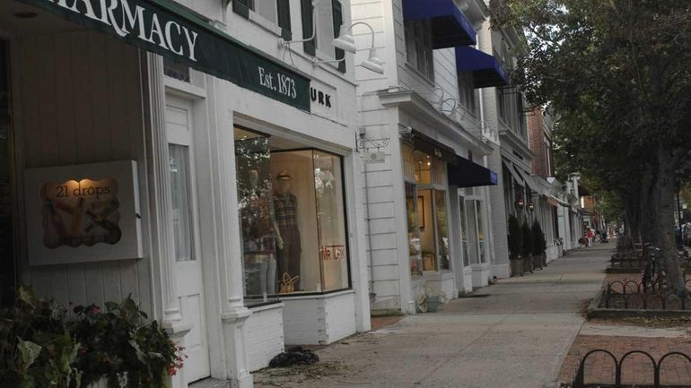 Main Street in East Hampton Village on Sept. 8, 2011.