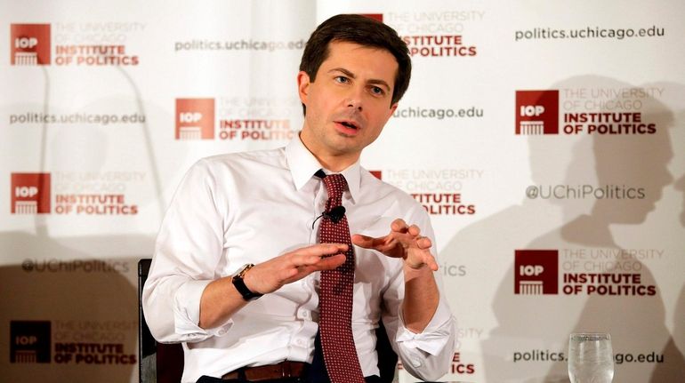 South Bend, Indiana, Mayor Pete Buttigieg on Feb. 13 in...