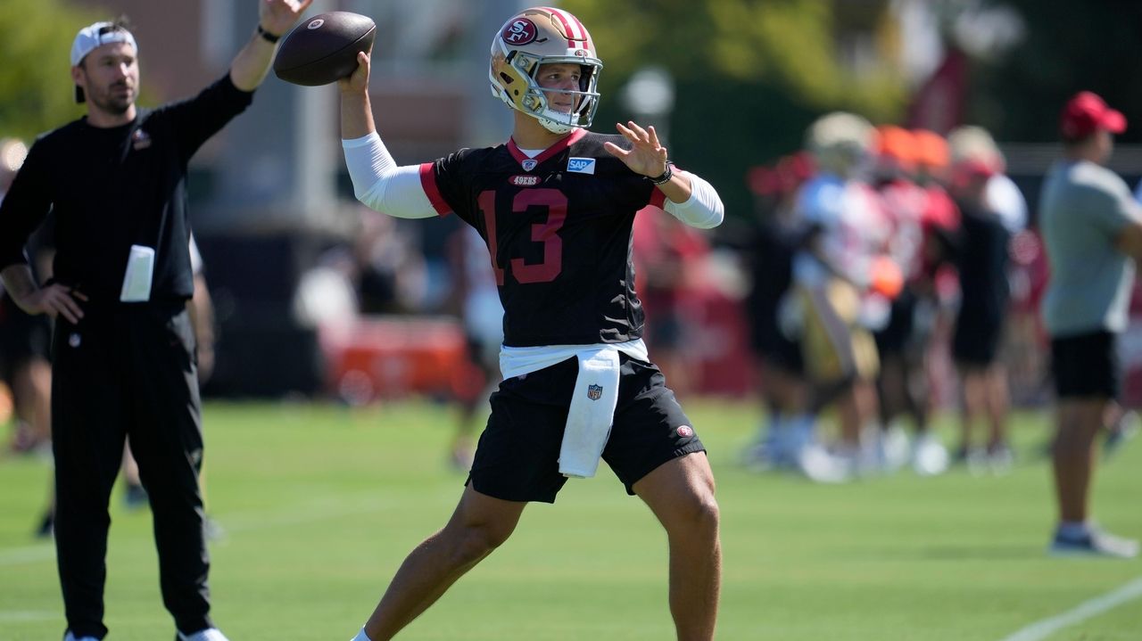 49ers QB Brock Purdy returns to practice for the first time since