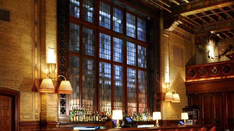 The Campbell Apartment bar in Grand Central Terminal evokes the...