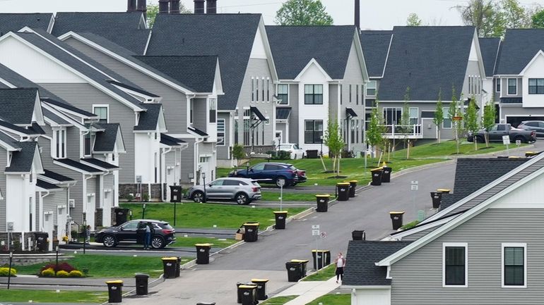 A development of new homes in Eagleville, Pa., is shown...