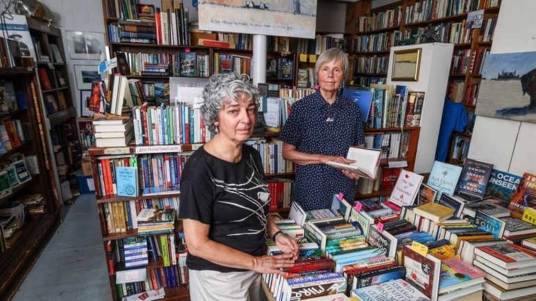 Canio's Books co-owners Maryann Calendrille, left, and Kathryn Szoka at the store in...