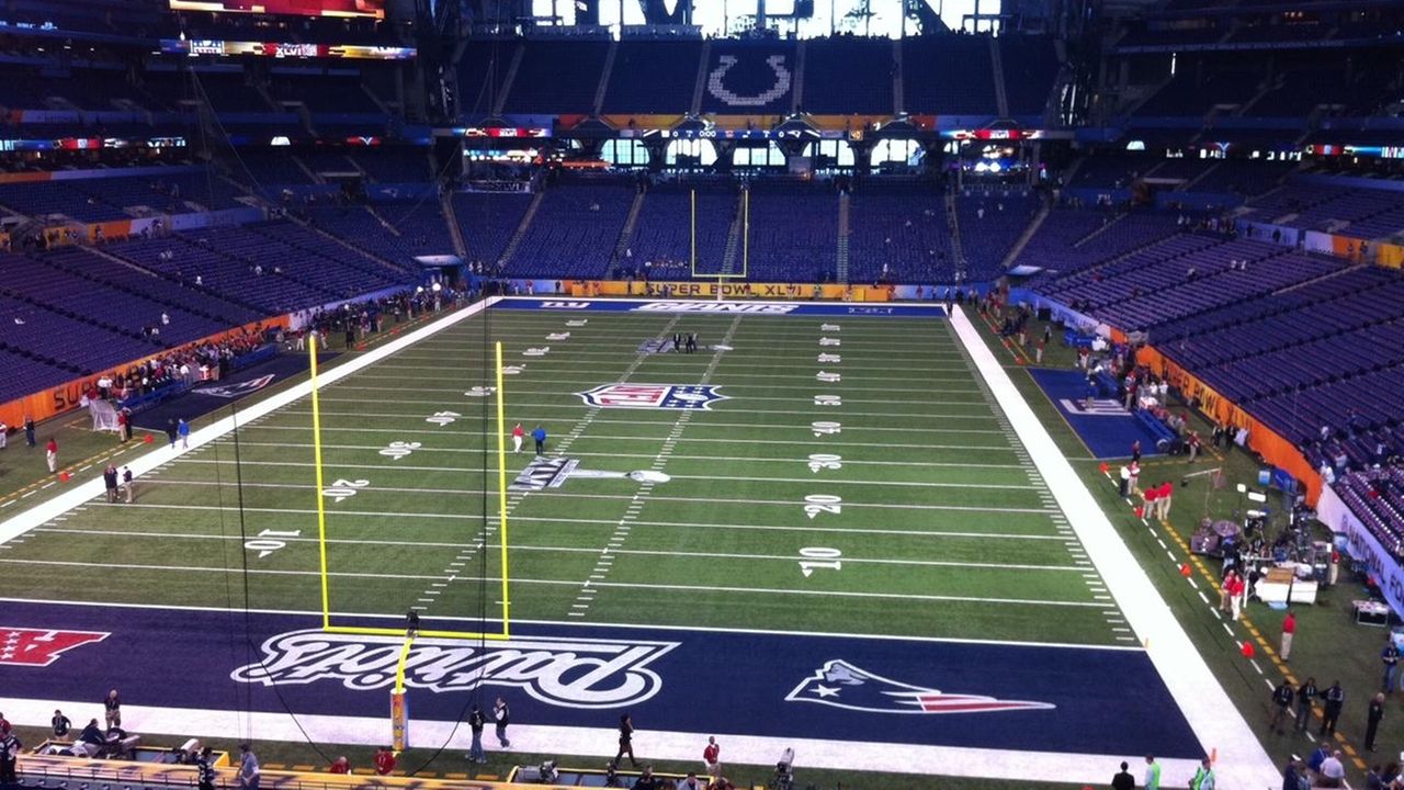 The quiet before the storm at Lucas Oil Stadium - Newsday