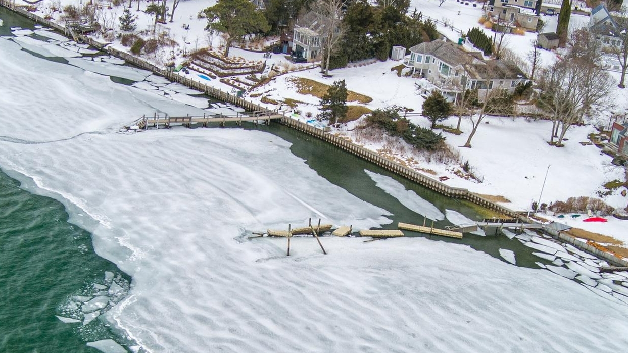 Icy winter devastates Long Island's docks and marinas - Newsday