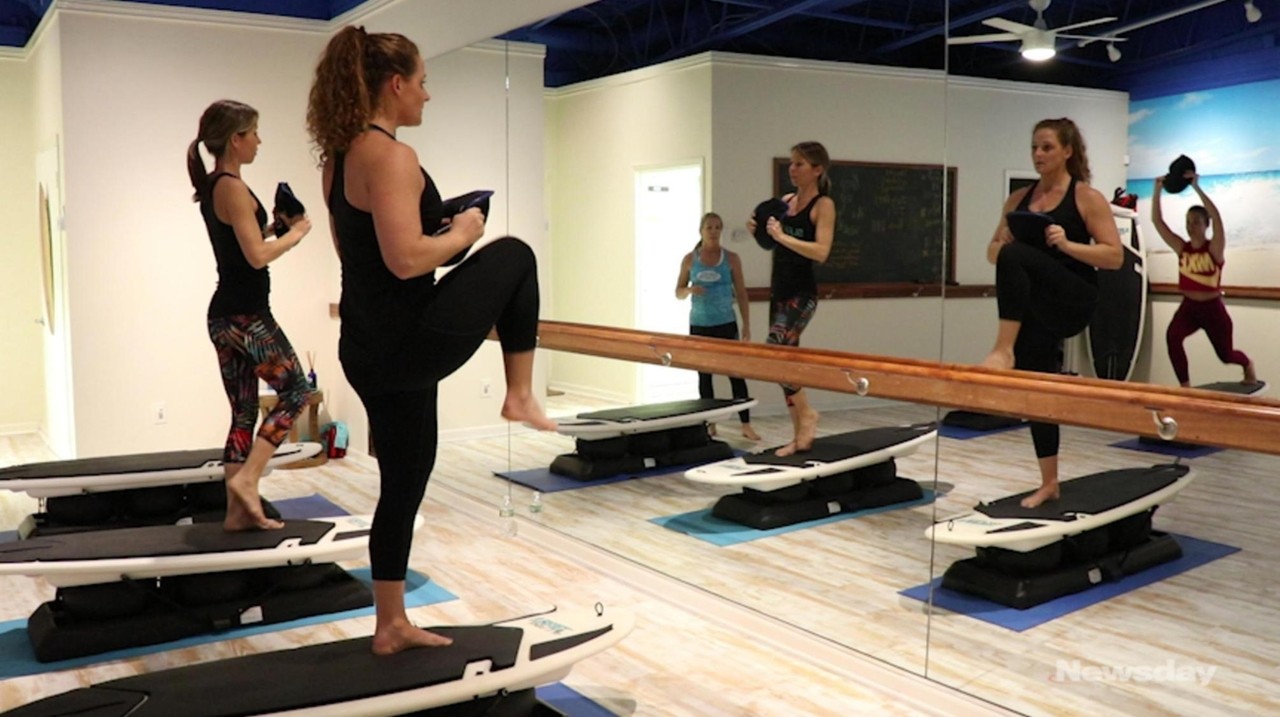 LI Surfset, SkyFit, other classes take offbeat route to fitness - Newsday