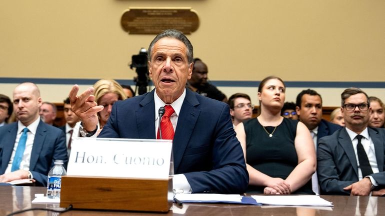 Former Gov. Andrew M. Cuomo testifies before the Select Subcommittee...