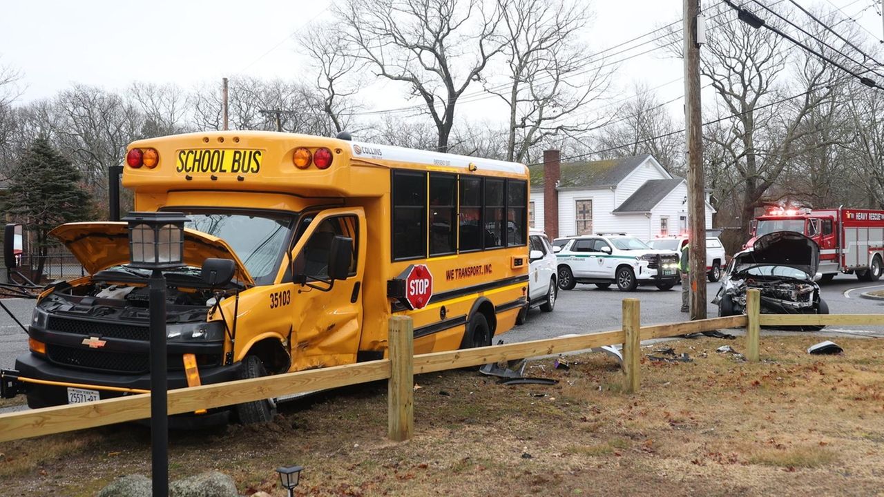 School bus driver arrested after crash in North Bellport, altercation
