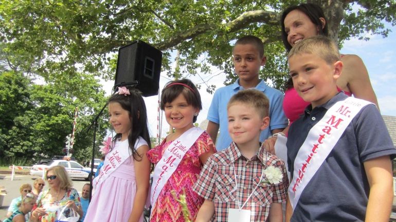 Top row: James McKinnon, 11, and Donielle Cardinale, Mattituck chamber...